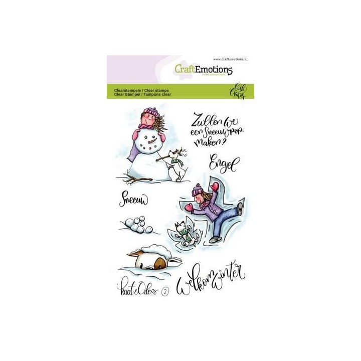 (1602)CraftEmotions clearstamps A6 - Kaat en Odey 2