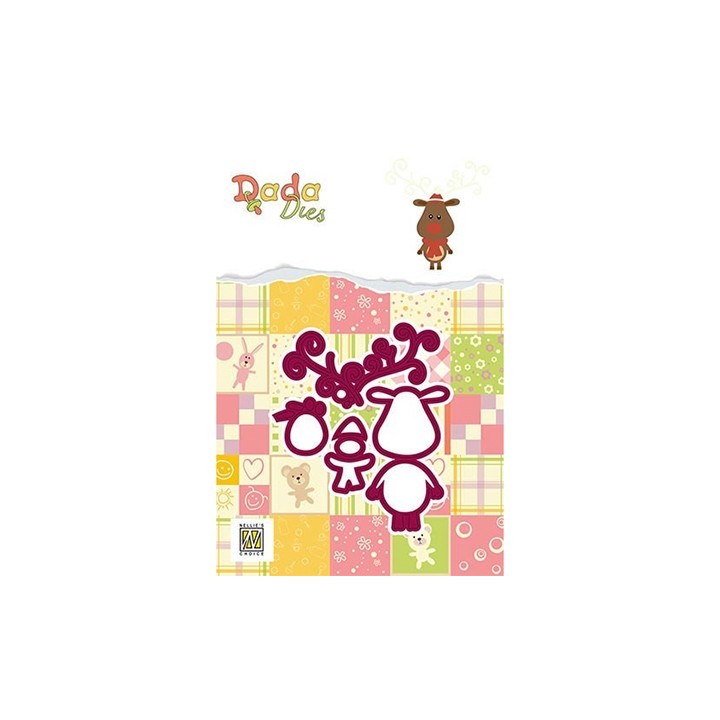 (DDD015)Nellie's Shape Dies DADA Rudolph
