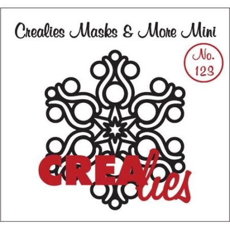 (CLMMM123)Crealies Masks & More Mini no. 123 snowflake B