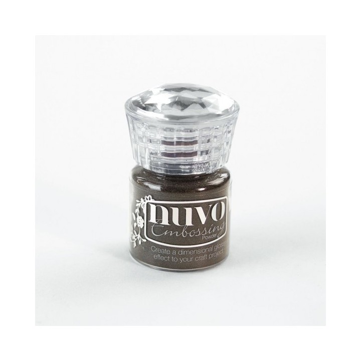 (612N)Tonic Studios Nuvo embossing powder hot chocolate