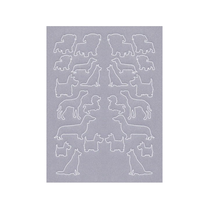 (TP3519E)PCA® - EasyEmboss Outlines or Silhouettes Dogs 1