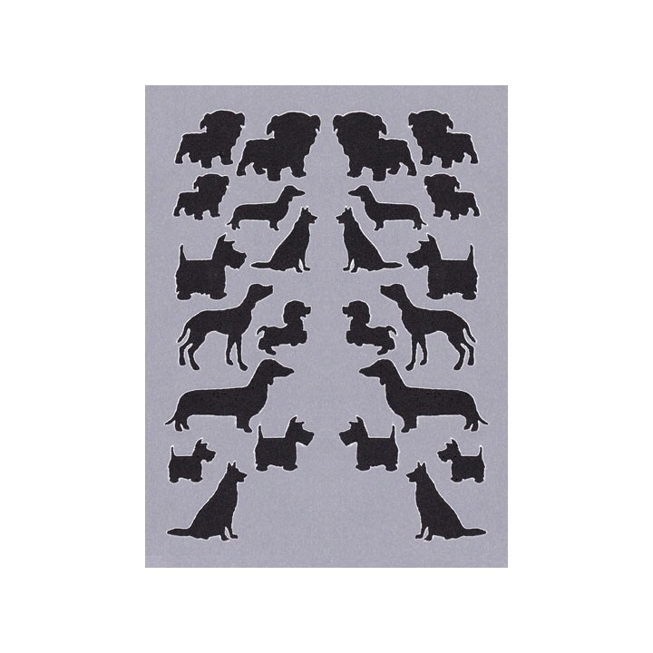 (TP3519E)PCA® - EasyEmboss Outlines or Silhouettes Dogs 1