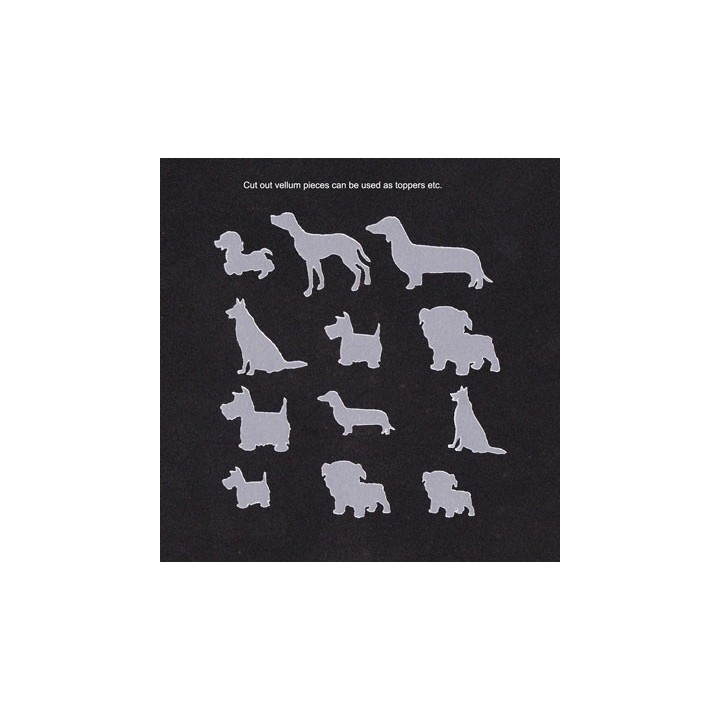(TP3519E)PCA® - EasyEmboss Outlines or Silhouettes Dogs 1