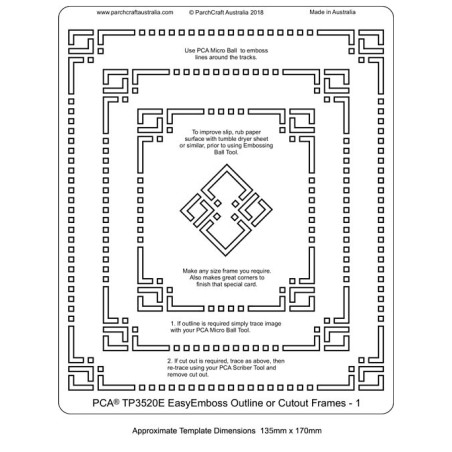 (TP3520E)PCA® - EasyEmboss Outline or Cutout Frames 1
