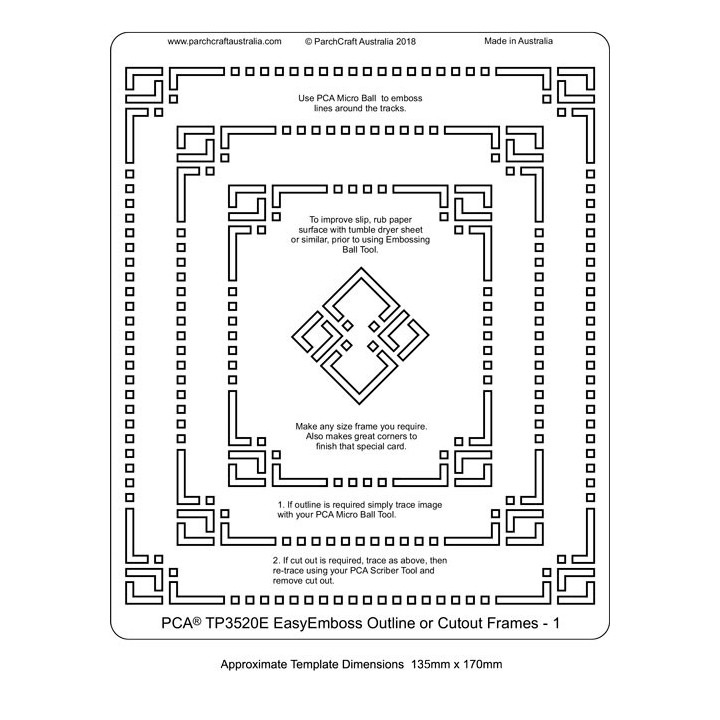 (TP3520E)PCA® - EasyEmboss Outline or Cutout Frames 1