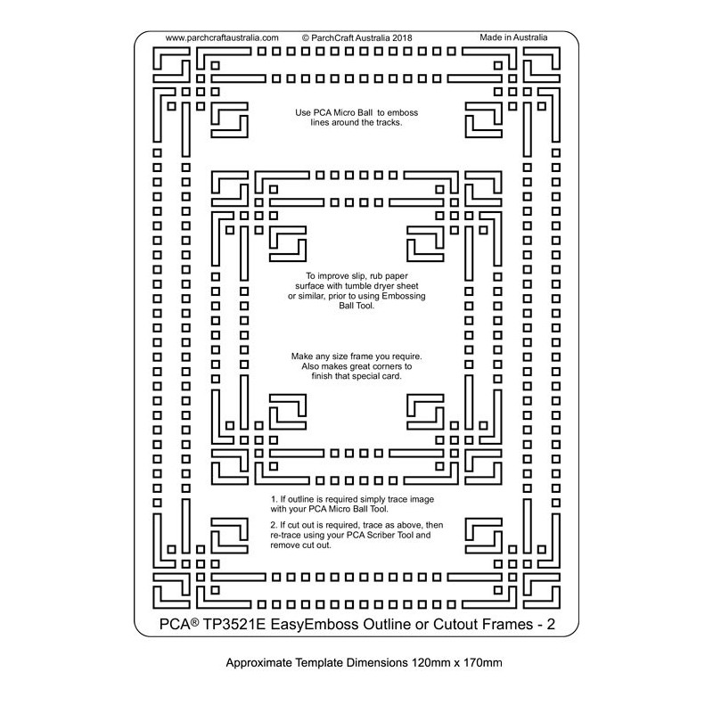 (TP3521E)PCA® - EasyEmboss Outline or Cutout Frames 2