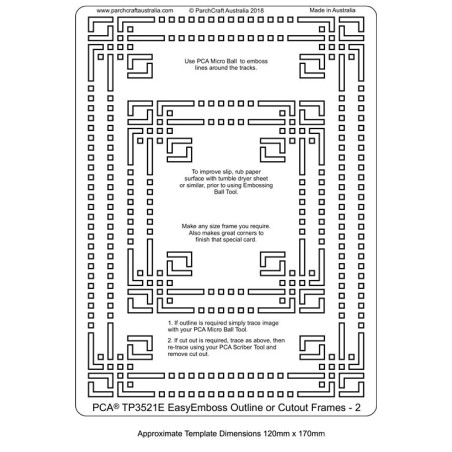 (TP3521E)PCA® - EasyEmboss Outline or Cutout Frames 2