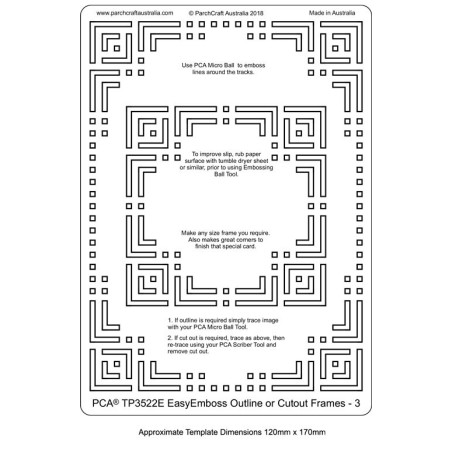 (TP3522E)PCA® - EasyEmboss Outline or Cutout Frames 3
