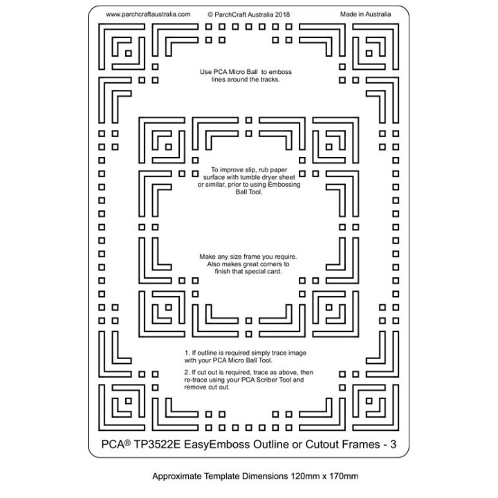 (TP3522E)PCA® - EasyEmboss Outline or Cutout Frames 3