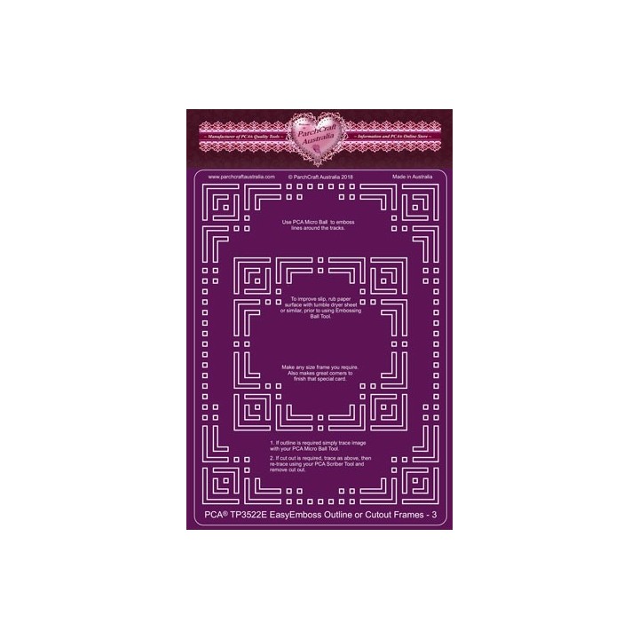 (TP3522E)PCA® - EasyEmboss Outline or Cutout Frames 3
