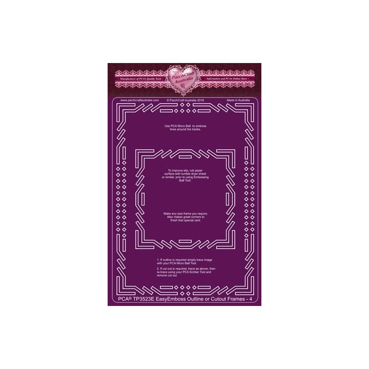 (TP3523E)PCA® - EasyEmboss Outline or Cutout Frames 4