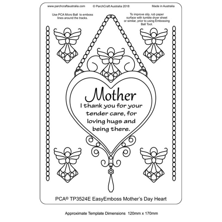 (TP3524E)PCA® - EasyEmboss Mothers Day Heart