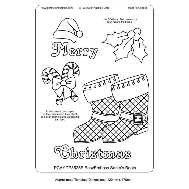 (TP3525E)PCA® - EasyEmboss Santa's Boots