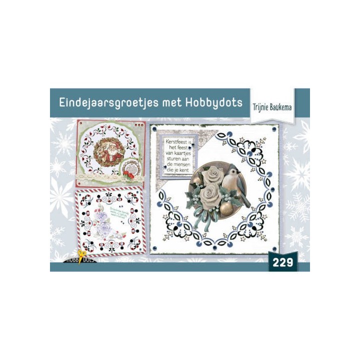 (HD229)Hobbydols 229 Eindejaarsgroetjes met Hobbydots - Trijnie Baukema