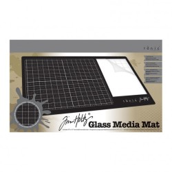 (1914E)Tonic Studios Tools - Glass Media Mat (58,4x35,6cm) Tim Holtz