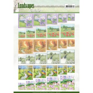 (JAMIN10001)Scenery mini knivellen - Jeanine's Art - Landscapes - vierkant