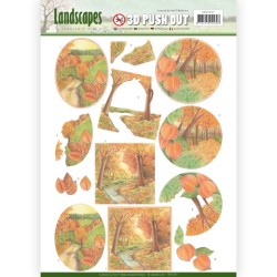 (SB10297)3D Pushout - Jeanine's Art - Landscapes - Fall Landscapes