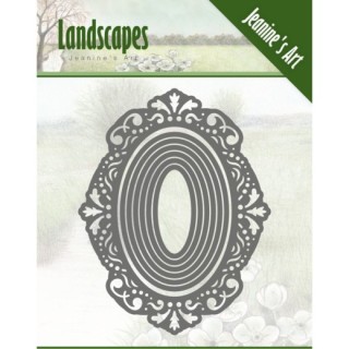 (JAD10052)Dies - Jeanine's Art - Landscapes- oval