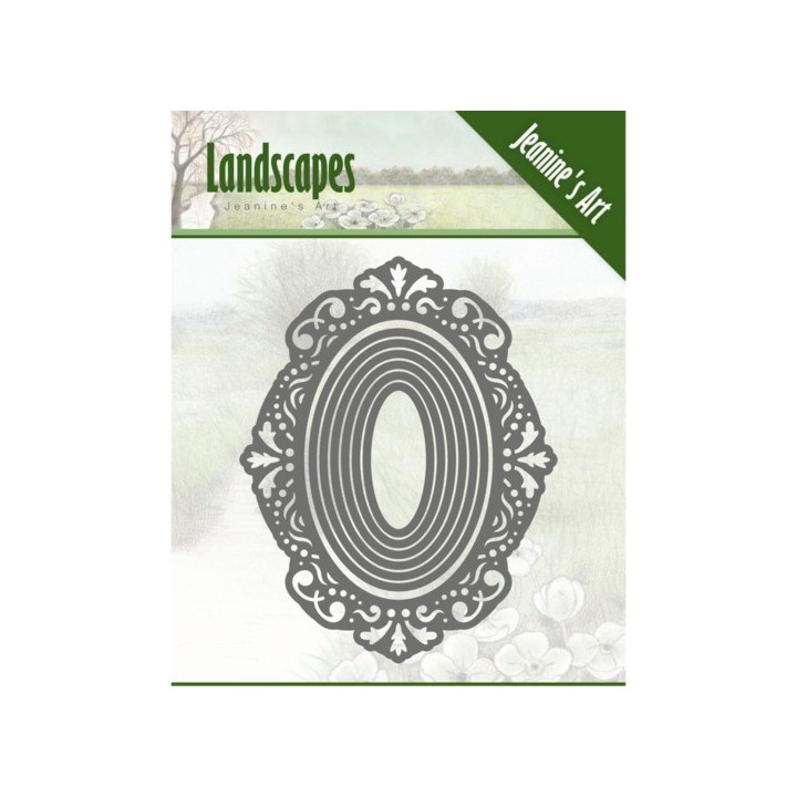 (JAD10052)Dies - Jeanine's Art - Landscapes- oval