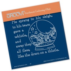 (GRO-CH-41040-01)Groovi® Baby plate A6 TWAS THE NIGHT SNOWGLOBE
