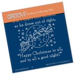 (GRO-CH-41041-01)Groovi® Baby plate A6 TWAS THE NIGHT GOOD NIGHT