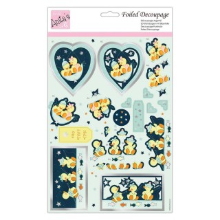 (ANT 169893)Anita's Foiled Decoupage Star Quackers