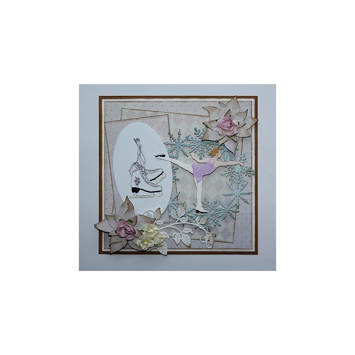 (6002/1055)Cutting & Embossing Figure skating lady