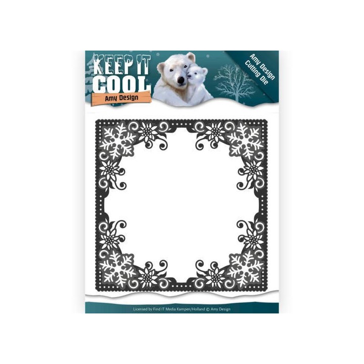 (ADD10158)Dies - Amy Design - Keep it Cool - Cool Square Frame