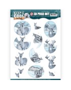 (SB10305)3D Pushout - Amy Design - Keep it Cool - Cool Deers