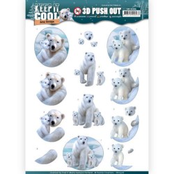 (SB10306)3D Pushout - Amy Design - Keep it Cool - Cool Polar Bears