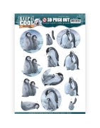 (SB10307)3D Pushout - Amy Design - Keep it Cool - Cool Penguin