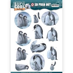 (SB10307)3D Pushout - Amy Design - Keep it Cool - Cool Penguin