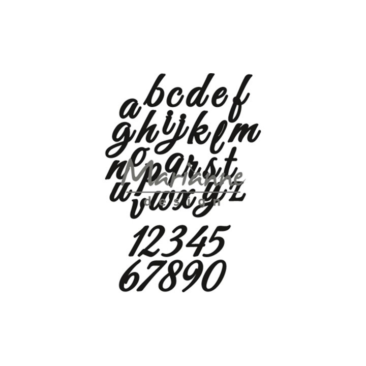 (CR1453)Craftables Classic Alphabet - lower case & numbers