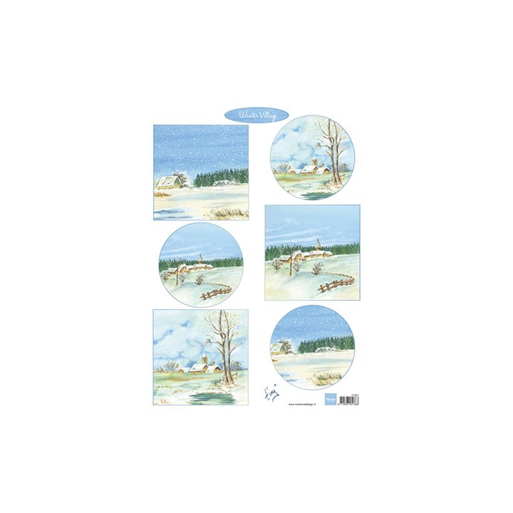 (IT607)3D Tiny's Winter village