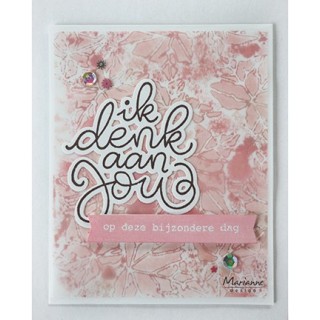 (KJ1727)Clear stamp Karin's Ik denk aan jou