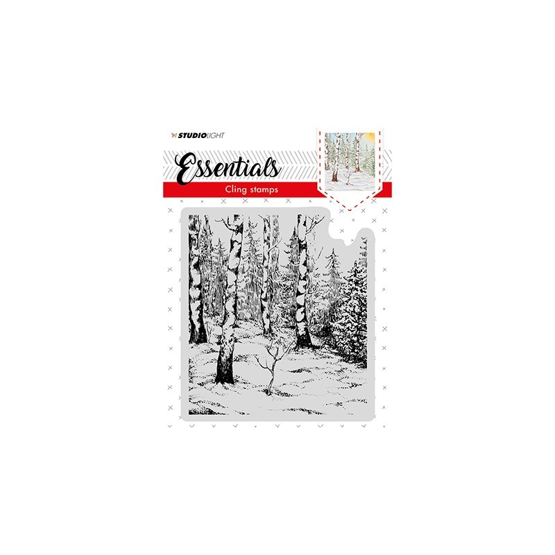 (CLINGSL01)StudioLight Cling Stamp Essentials, Christmas, nr.01