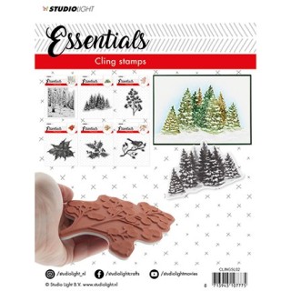 (CLINGSL02)StudioLight Cling Stamp Essentials, Christmas, nr.02