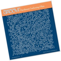 (GRO-FL-41101-03)Groovi Plate A5 FLORAL FOREST BACKGROUND