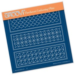 (GRO-FL-41076-03)Groovi Plate A5 GEO LAYERING PANEL