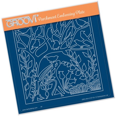 (GRO-AN-41107-03)Groovi Plate A5 HARE IN THE GLADE