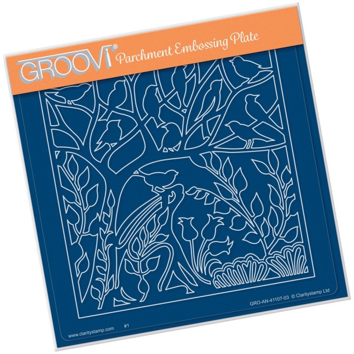(GRO-AN-41107-03)Groovi Plate A5 HARE IN THE GLADE