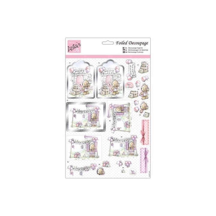 (ANT 169766)Anita's Foiled Decoupage Birthday Surprise