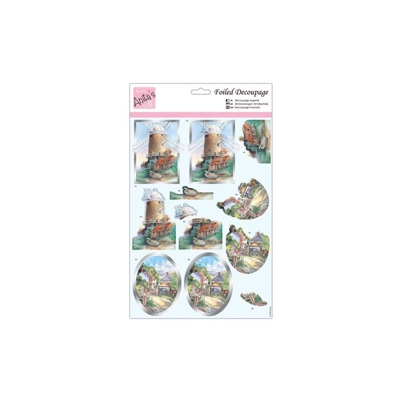 (ANT 169771)Anita's Foiled Decoupage Country Walks