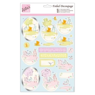 (ANT 169856)Anita's Foiled Decoupage Tiger Baby