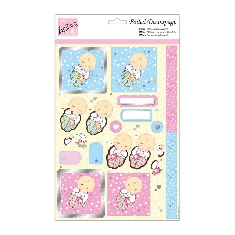 (ANT 169847)Anita's Foiled Decoupage Extra Sweet