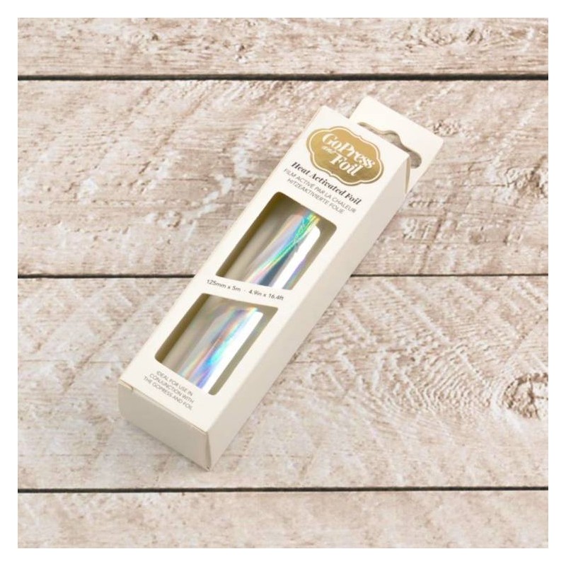 (CO725352)Couture Creations Heat Activated SIlver Foil (Iridescent Finish)