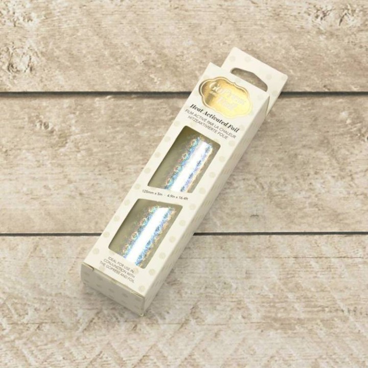 (CO726040)Couture Creations Heat Activated Silver Foil (Irridescent Diamond Finish)