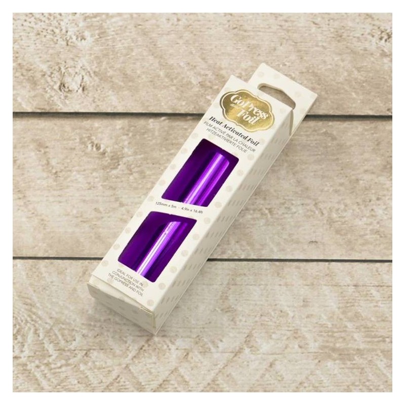 (CO726053)Couture Creations Heat Activated Purple Foil (Deep Mirror Finish)