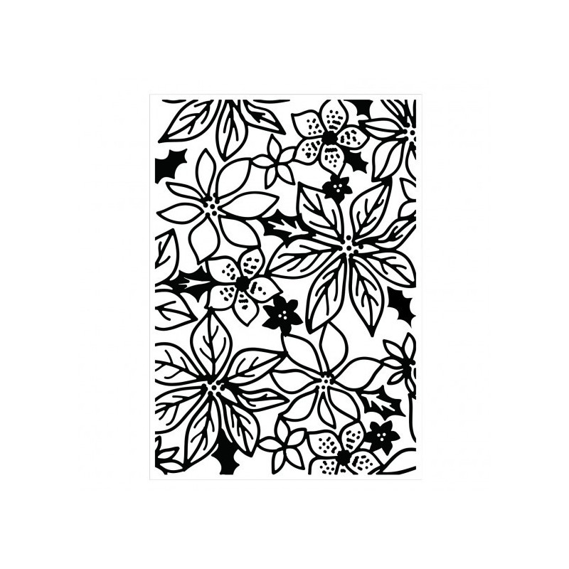 (EF291)Kaisercraft embossing folder poinsettia