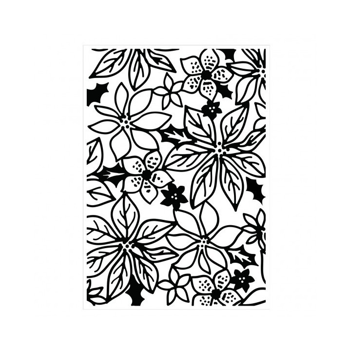 (EF291)Kaisercraft embossing folder poinsettia